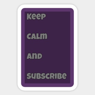 Keep Calm Sticker